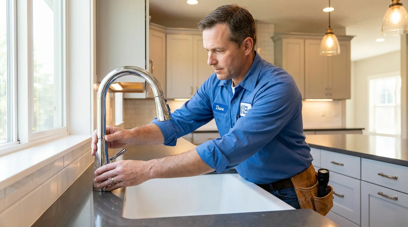 Kitchen faucet installation by Johns Plumbing LLC in Cibolo